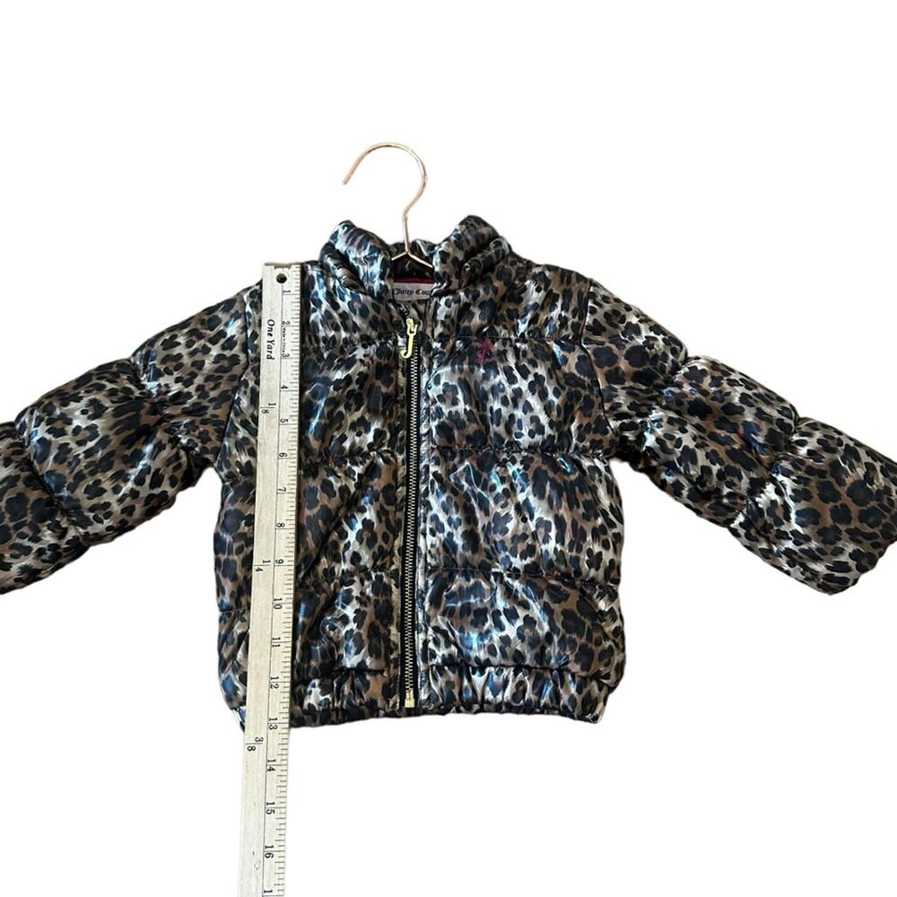 Juicy Couture kids leopard puffer coat size 18 month - Picture 3 of 6